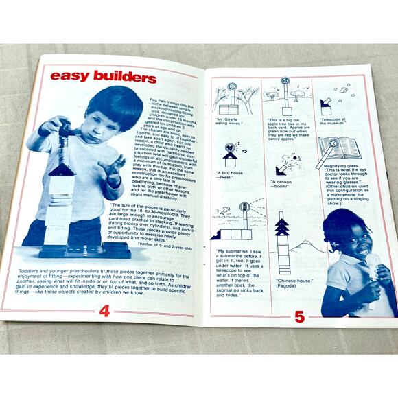 Vintage 1983 Johnson + Johnson Peg Pals Village 35  People Parts / Pieces TOY - Picture 9 of 10